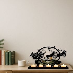 CIFbuy Vintage Iron Reindeer Candle Holder For Christmas Table And Mantel Decor(TikTok, Temu Pick-up Service)