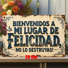 CIFbuy Welcome To My Happy Haven Do Not Ruin It Vintage Metal Sign Floral Rustic Wall Decor For Home Bar Cafe Man Cave Farmhouse Ideal Gift - TikTok,