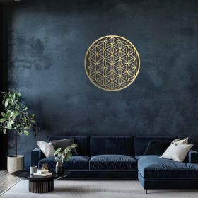 CIFbuy Integrated Lotus Aluminum Wall Art Floral Home Decor For Living Room Bedroom Above Sofa Wall Decorations (TikTok, Temu Pick-up Service)