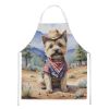Cairn Terrier Cowboy Welcome Apron Cooking Kitchen Server Baking Crafts Gardening for Adult Women Men, Unisex, Large, Multicolor
