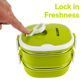 GLIDER LB-P32 Green Bento Premium Lunch Box & Food Storage Container