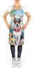 Rat Terrier Luau Apron Cooking Kitchen Server Baking Crafts Gardening for Adult Women Men, Unisex, Large, Multicolor