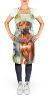 Rhodesian Ridgeback Luau Apron Cooking Kitchen Server Baking Crafts Gardening for Adult Women Men, Unisex, Large, Multicolor