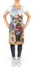 Cairn Terrier Cowboy Welcome Apron Cooking Kitchen Server Baking Crafts Gardening for Adult Women Men, Unisex, Large, Multicolor
