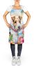 Fox Terrier Luau Apron Cooking Kitchen Server Baking Crafts Gardening for Adult Women Men, Unisex, Large, Multicolor