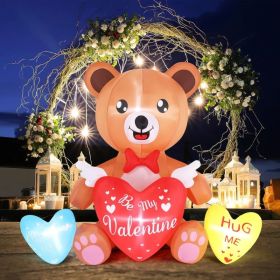 Halloween Outdoor Decorations, Blow Up Yard Decorations, Built-in LED Lights DÃ©cor For Indoor Home Party Garden Lawn Store, 5.9FT Pumpkin Ghost (Option: HoldingHeartBear)