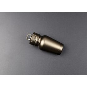 Outdoor medicine bottle Aluminum alloy survival pills full waterproof cans Sealed capsules (Option: Champagne color)