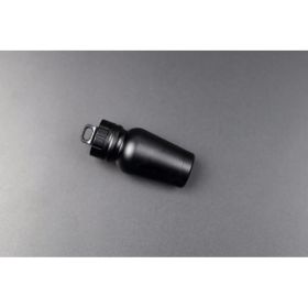 Outdoor medicine bottle Aluminum alloy survival pills full waterproof cans Sealed capsules (Option: Black)