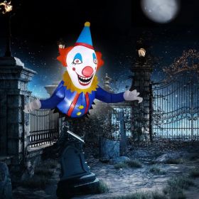 Halloween Outdoor Decorations, Blow Up Yard Decorations, Built-in LED Lights DÃ©cor For Indoor Home Party Garden Lawn Store, 5.9FT Pumpkin Ghost (Option: WindowClown)