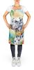 Dalmatian Luau Apron Cooking Kitchen Server Baking Crafts Gardening for Adult Women Men, Unisex, Large, Multicolor